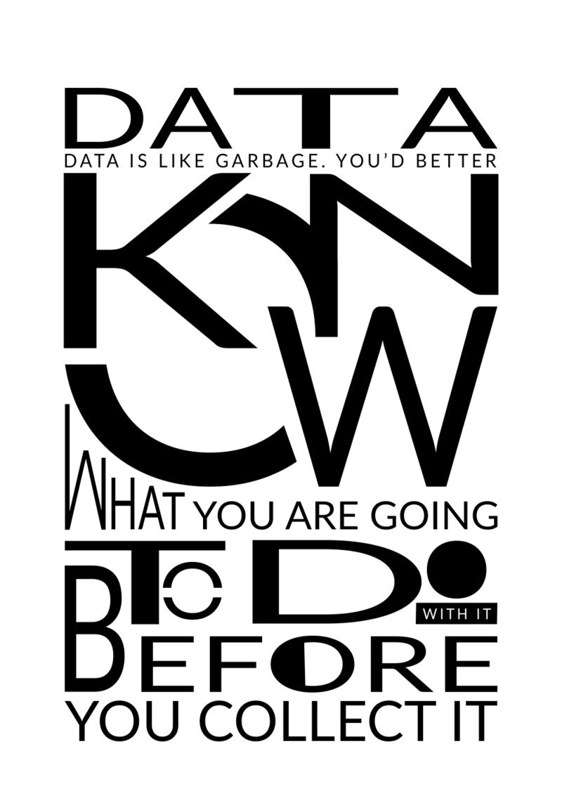 Data is like... Hahnemühle von LIMITED EDITION LETTERS