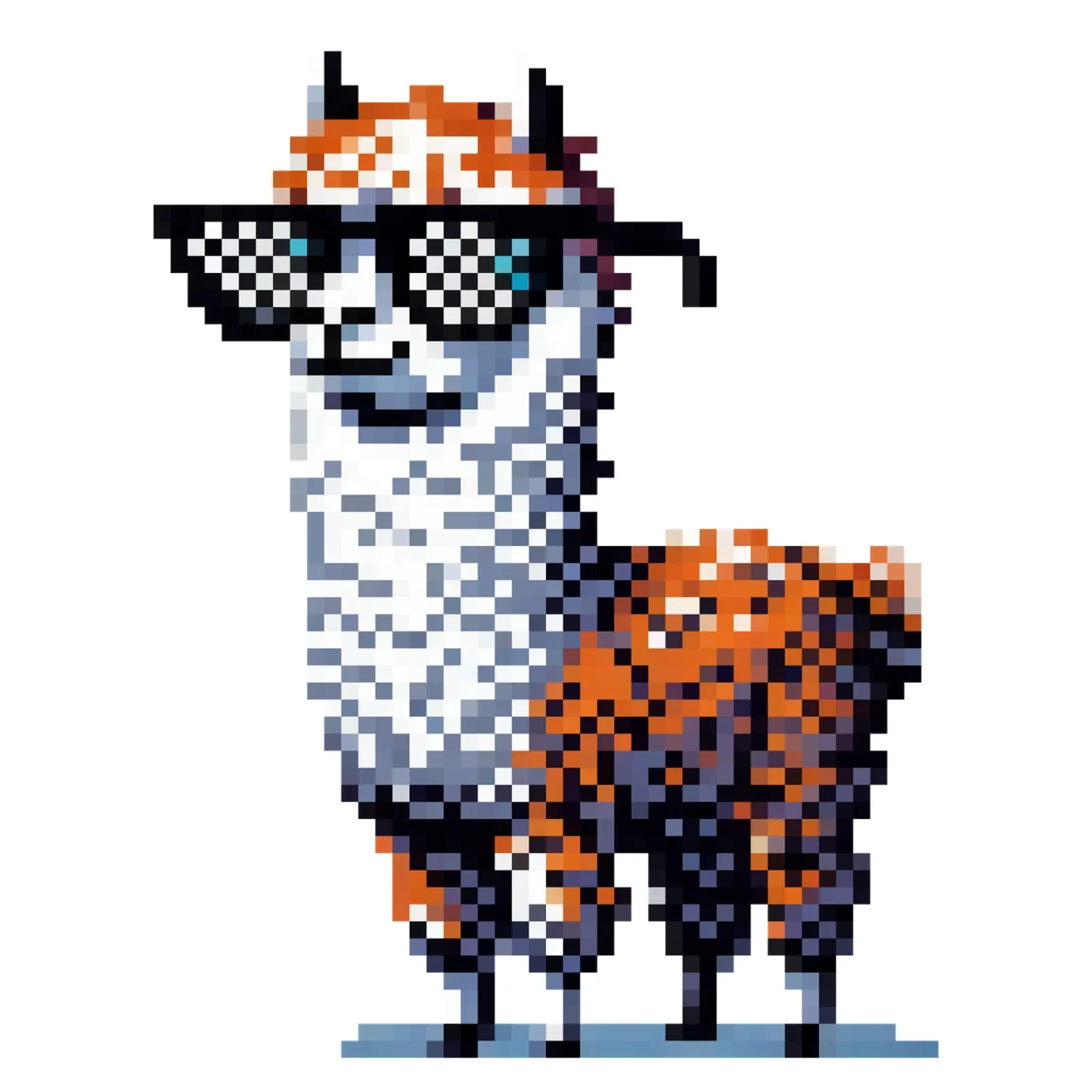 alpaca fresco - Pixelart pellicola backlit da pixelart
