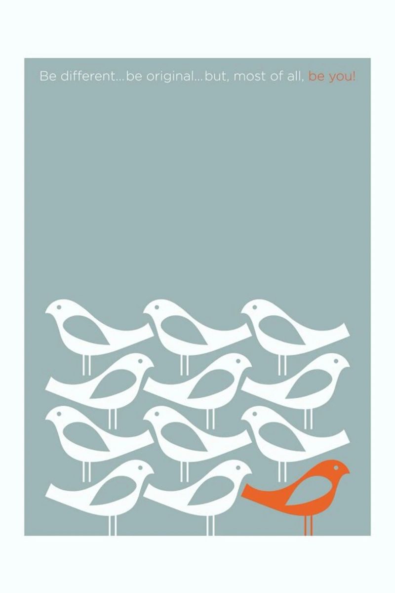Birds Be Different Poster von Visual Philosophy
