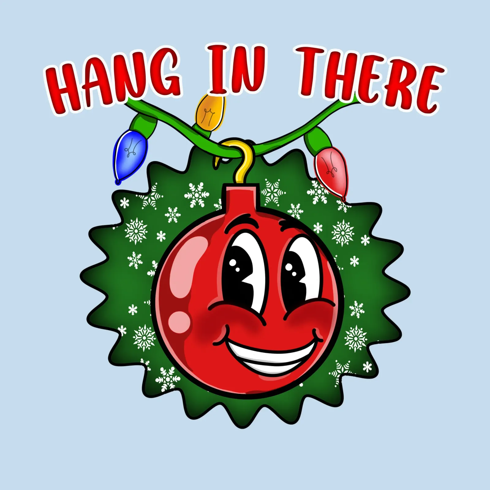 Palla di Natale "Hang in There" - Decorazioni festive d'ispirazione plexiglass da sillyindustries