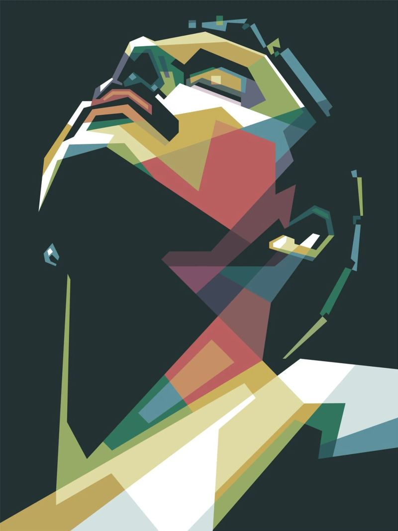Freddie Mercury WPAP Pop Art Poster von Alkahfsmart
