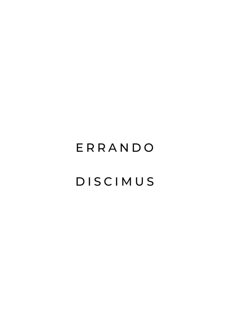 Errando discimus - By making mistakes we learn quote canvas by Paigaam Studio