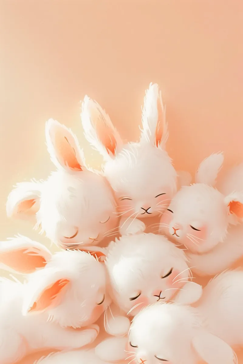 Cuddly bunny hahnemühle by Carinaprint