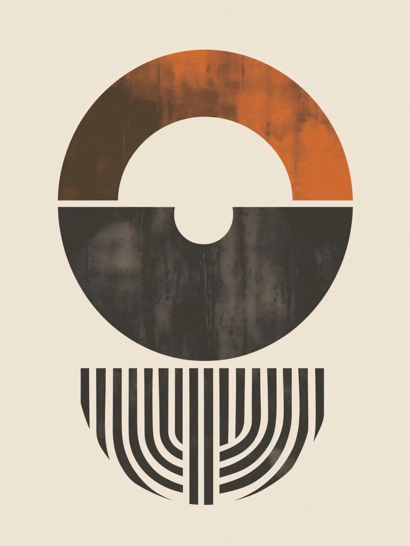 Art de la géométrie abstraite poster de Whole©