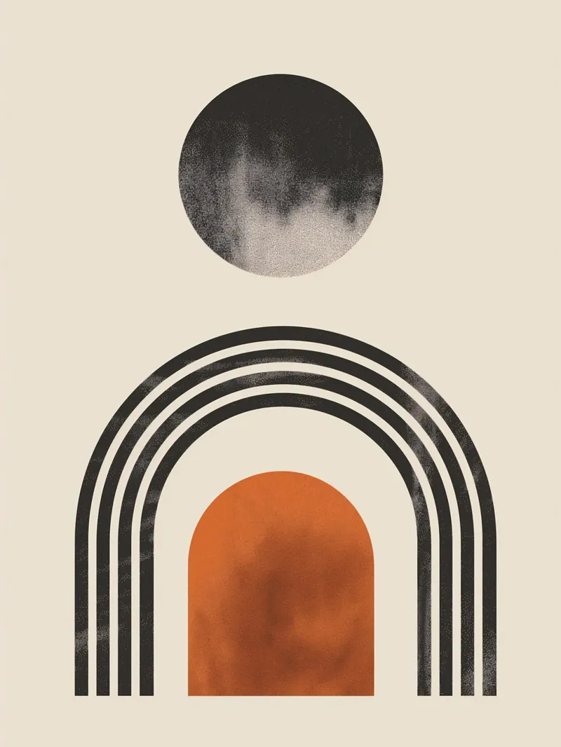 Minimalist boho art hahnemühle by Whole©