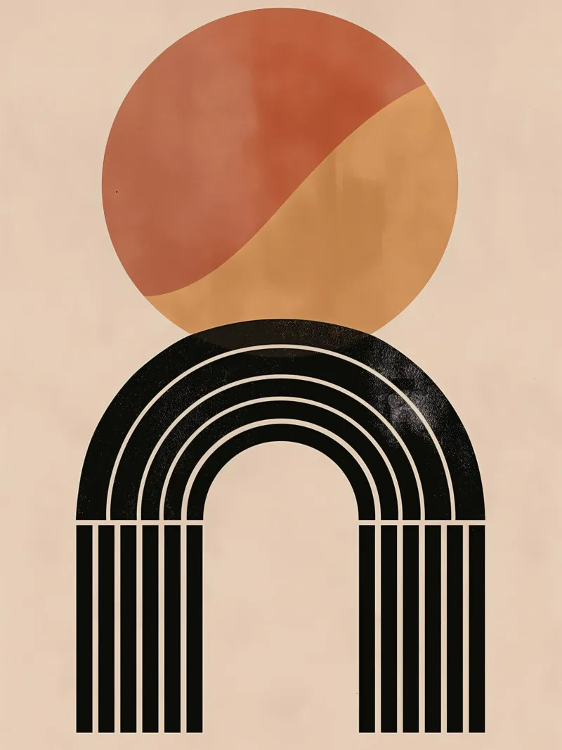 Arte geometrica boho carta hahnemühle da Whole©