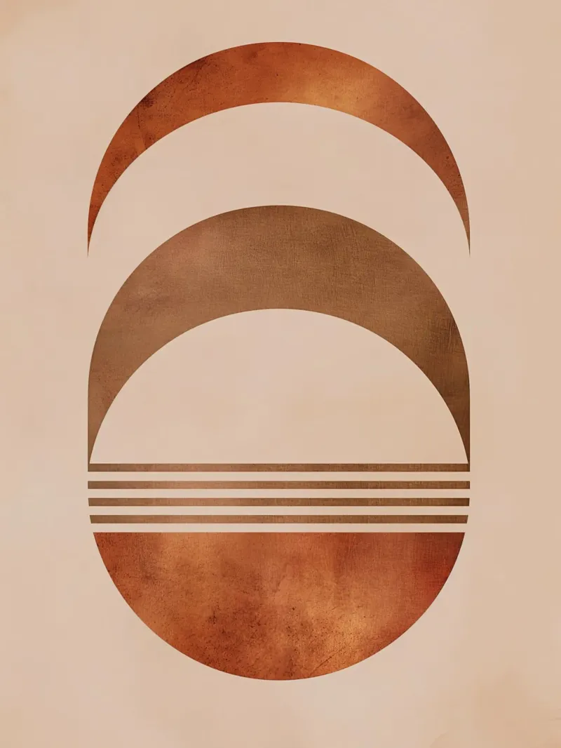 Design boho a semicerchio poster da Whole©