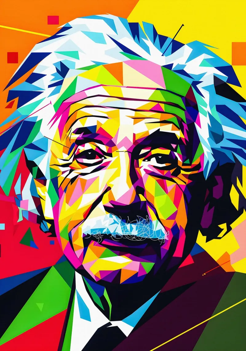 Albert Einstein pellicola backlit da HopeStudio
