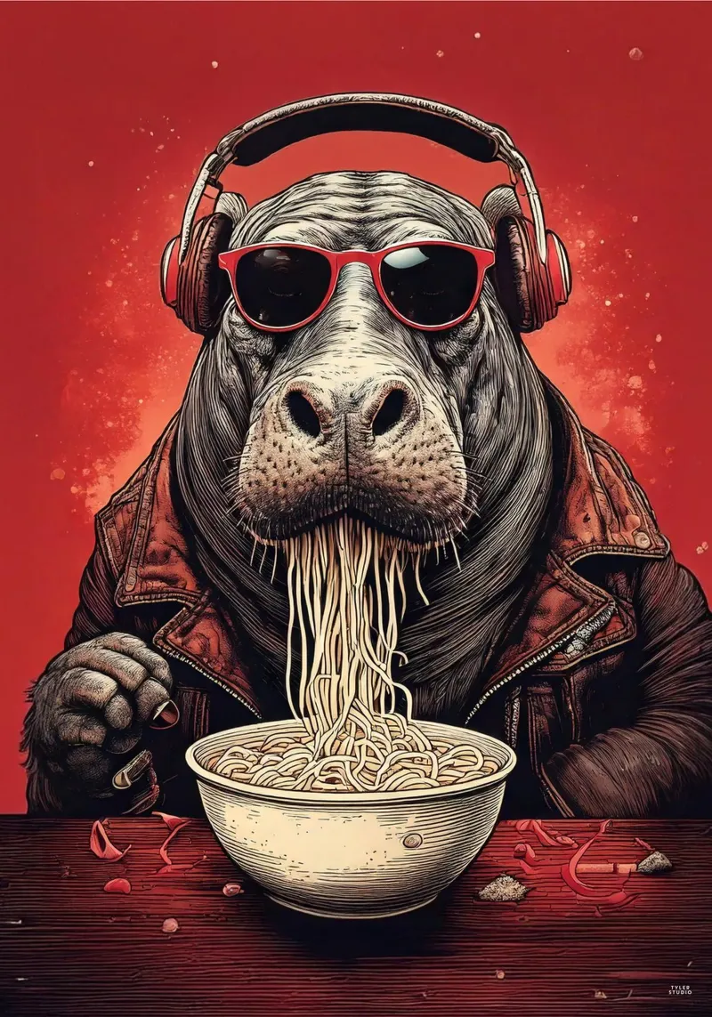 Hippo gourmand pellicola backlit da tylerstudio