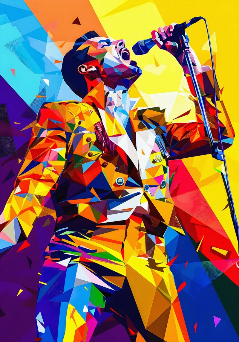 Freddie Mercury pellicola backlit da HopeStudio