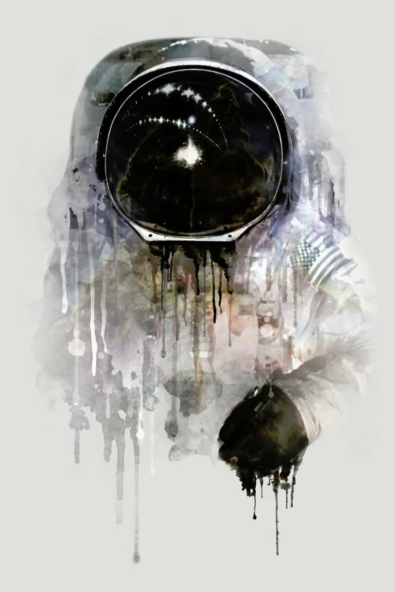 The Astronaut carta hahnemühle da Dániel Taylor