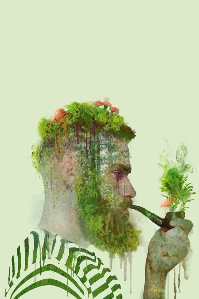 Bloom poster con telaio in alluminio da Dániel Taylor