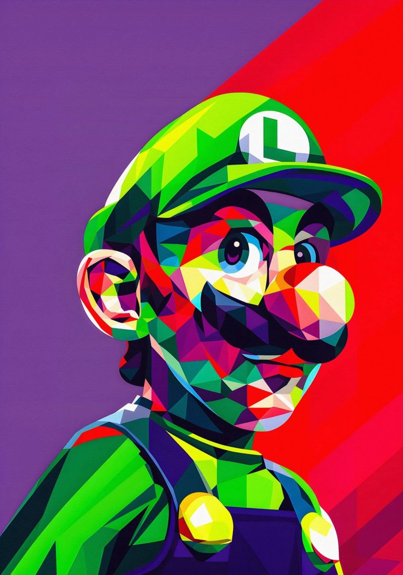Wpap Luigi poster by HopeStudio