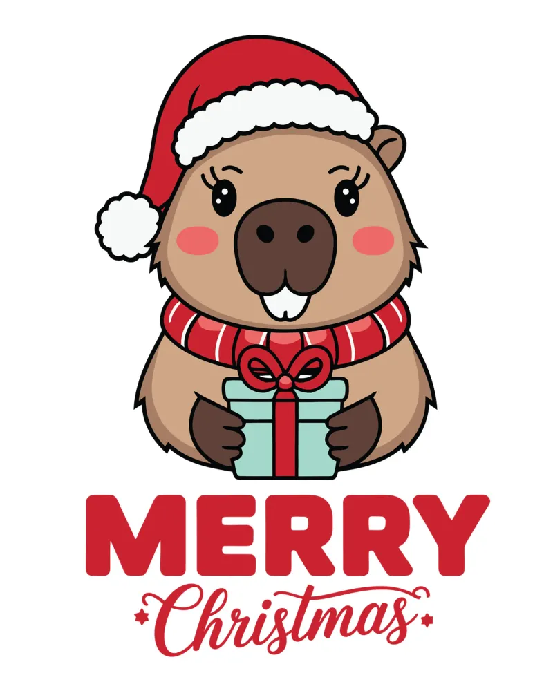 Merry Christmas poster con telaio in legno da edsonramosart