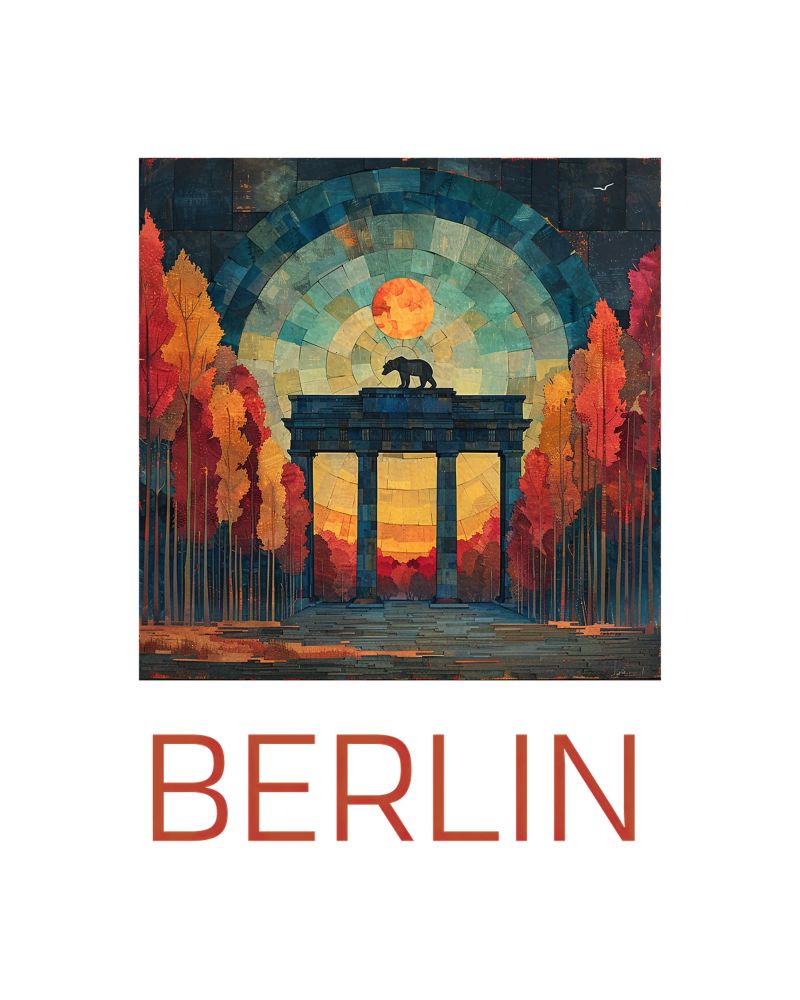 Berlin Poster von Nikis Art Studio