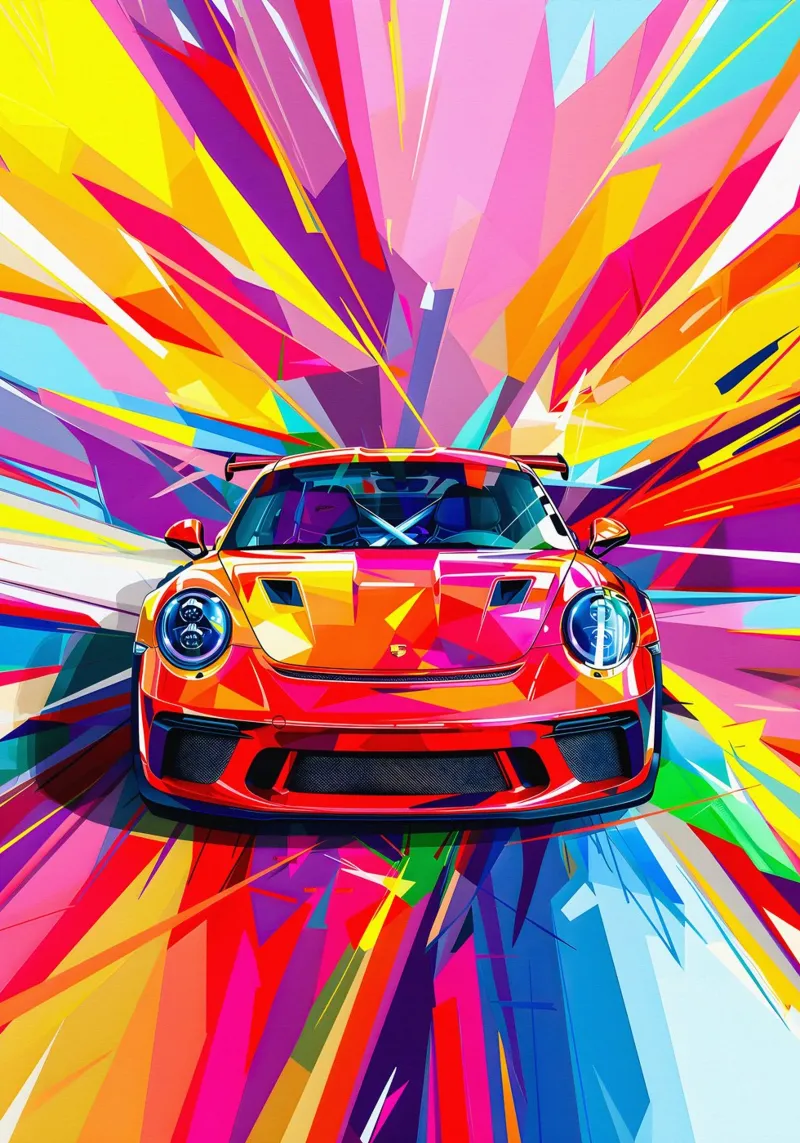 Porsche 911 Gt3 RS pellicola backlit da HopeStudio
