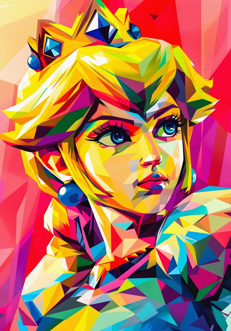 Wpap Princess Peach pellicola backlit da HopeStudio