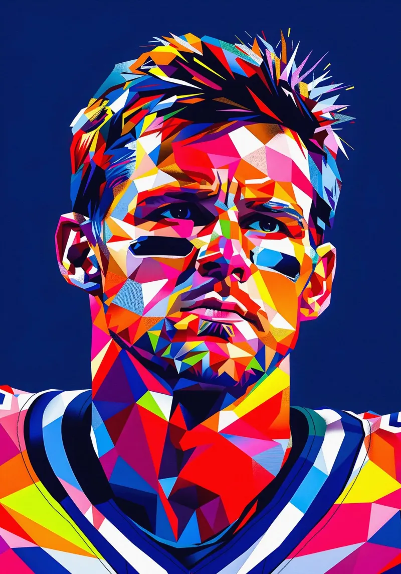 Tom Brady carta hahnemühle da HopeStudio