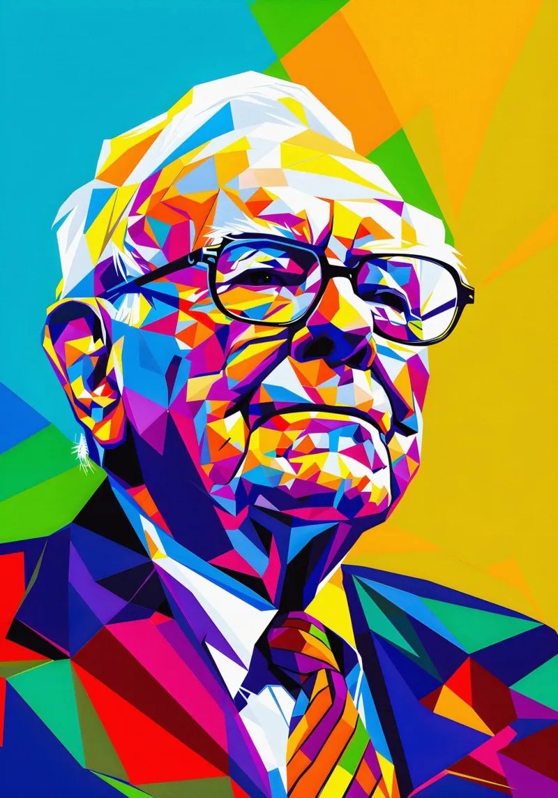 Warren Buffett pellicola backlit da HopeStudio