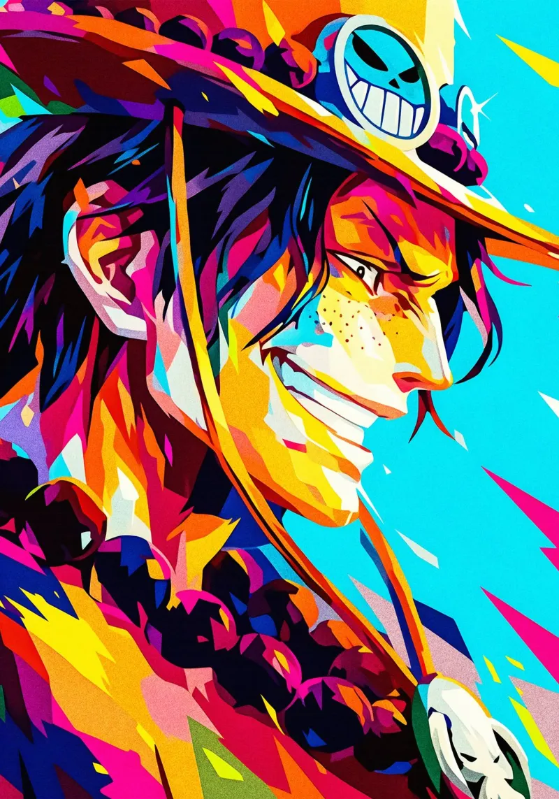 Wpap Ace One Piece pellicola backlit da HopeStudio