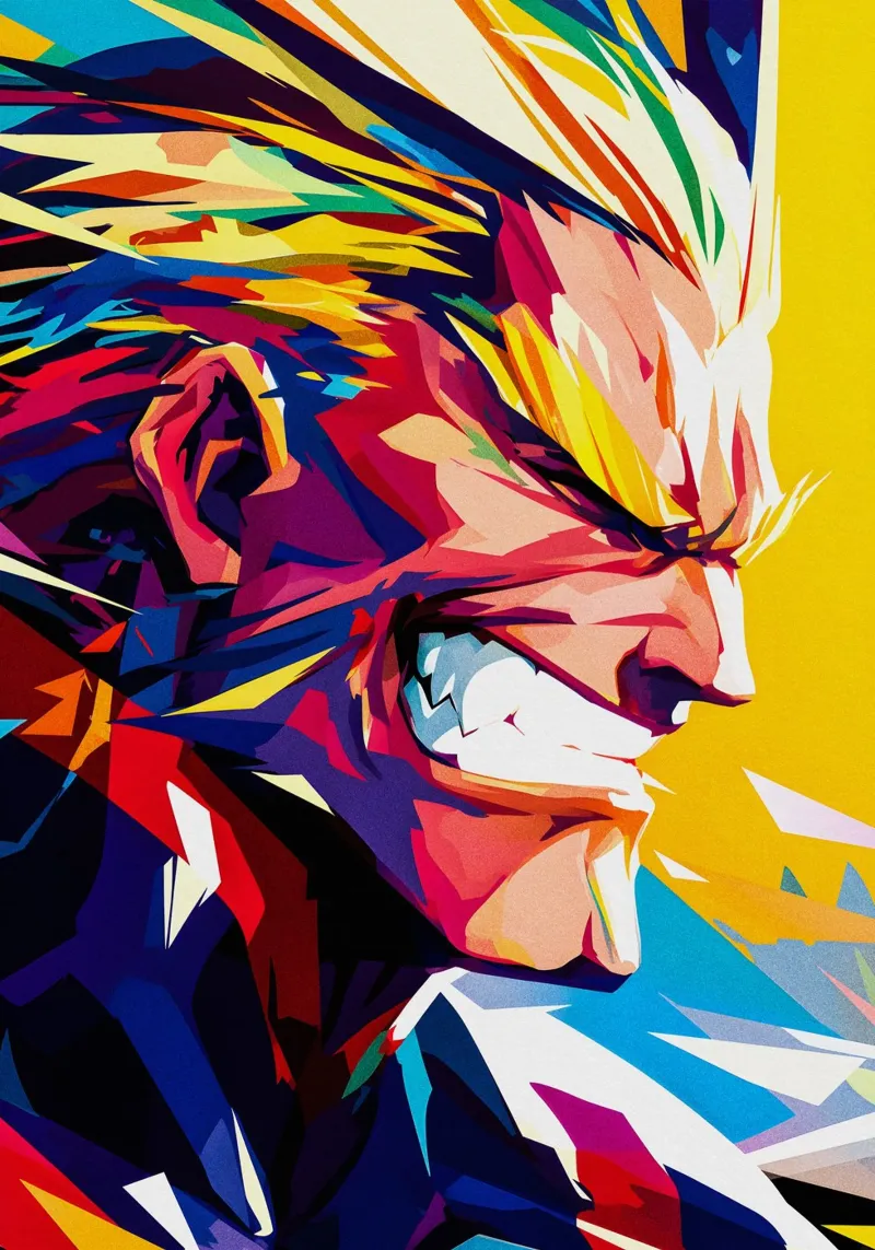 All Might From My Hero Academia pellicola backlit da HopeStudio