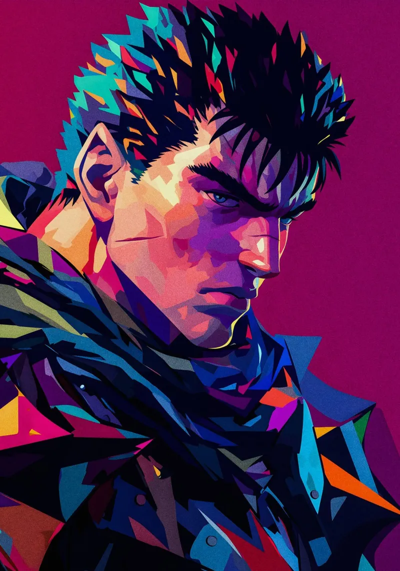 Guts From Berserk pellicola backlit da HopeStudio