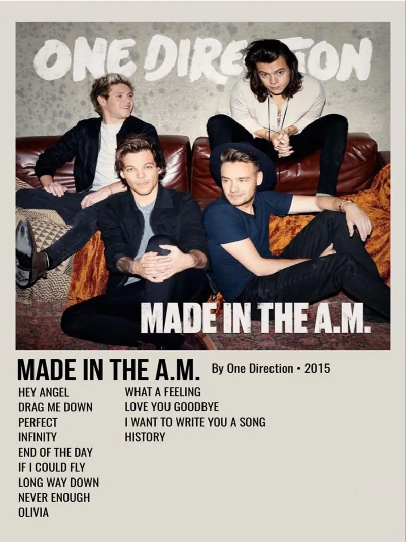 MADE IN THE A.M. By One Direction - 2015 carta hahnemühle da SoundStudio