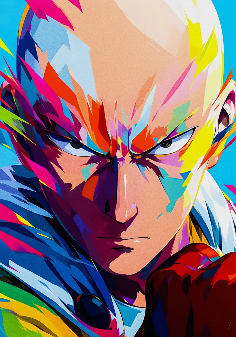 saitama one punch man pellicola backlit da HopeStudio
