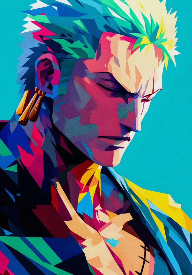 Zoro One Piece backlit film by HopeStudio