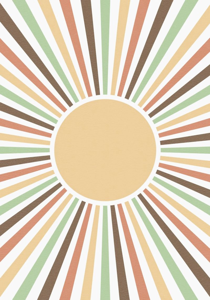 Radiating lines creating a sunburst effect Hahnemühle von LisaArtes