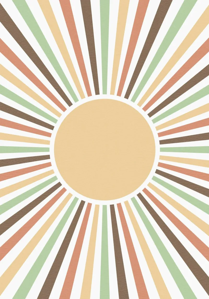 Radiating lines creating a sunburst effect lienzo de LisaArtes