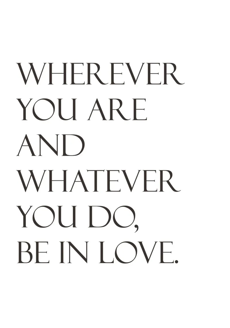Rumi Quote About Love backlit film by lovely lines