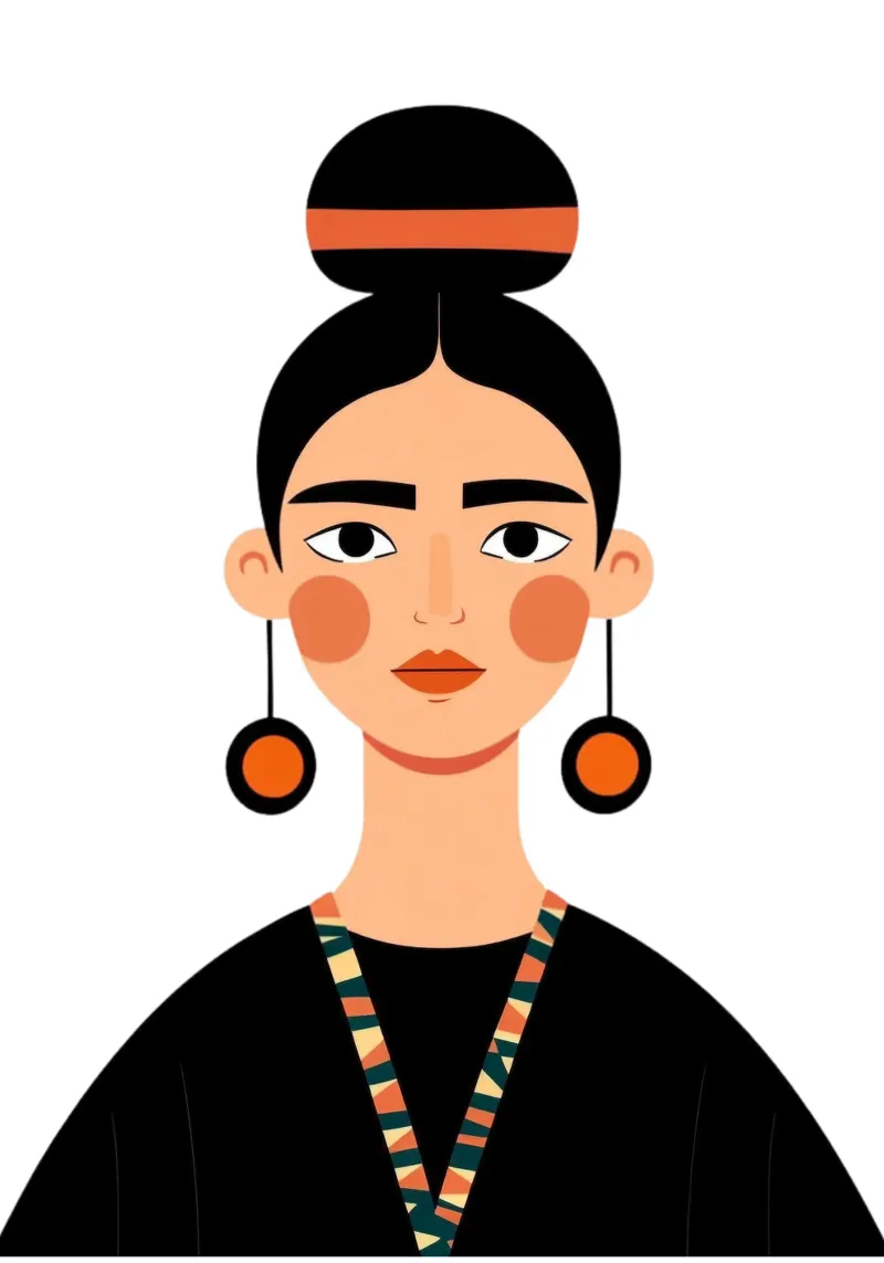 Mexican Girl poster with aluminum frame by HookASmile