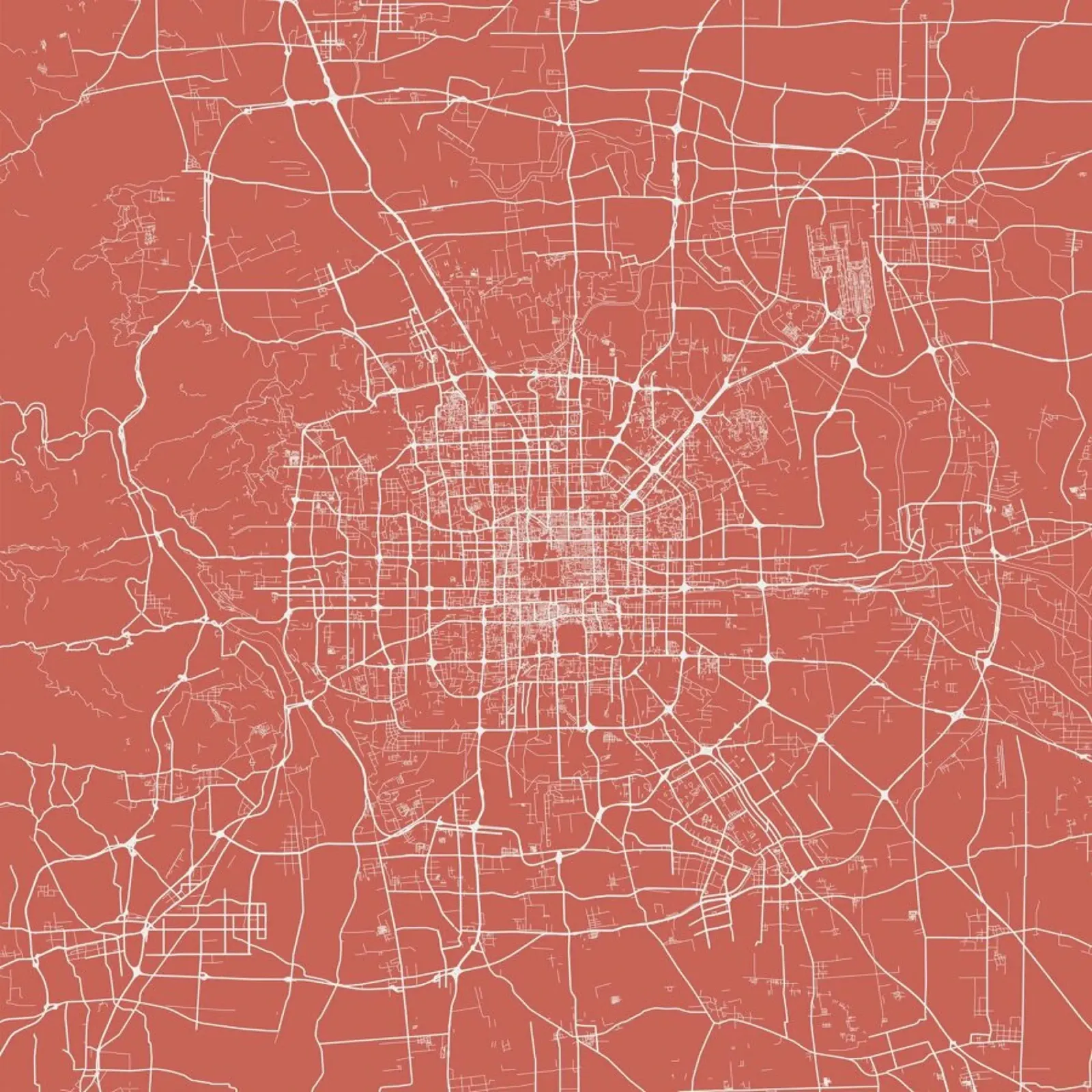 Bejing Pink pellicola backlit da Urban Maps