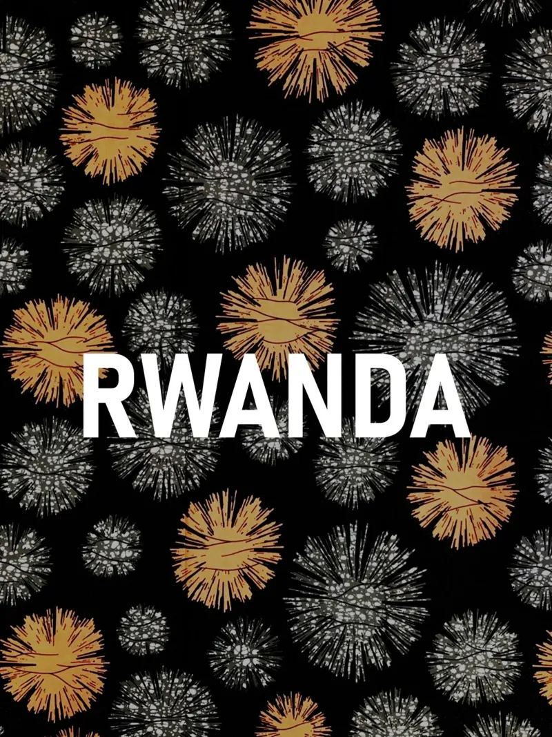 Rwanda poster con telaio in legno da Mathudace Créas