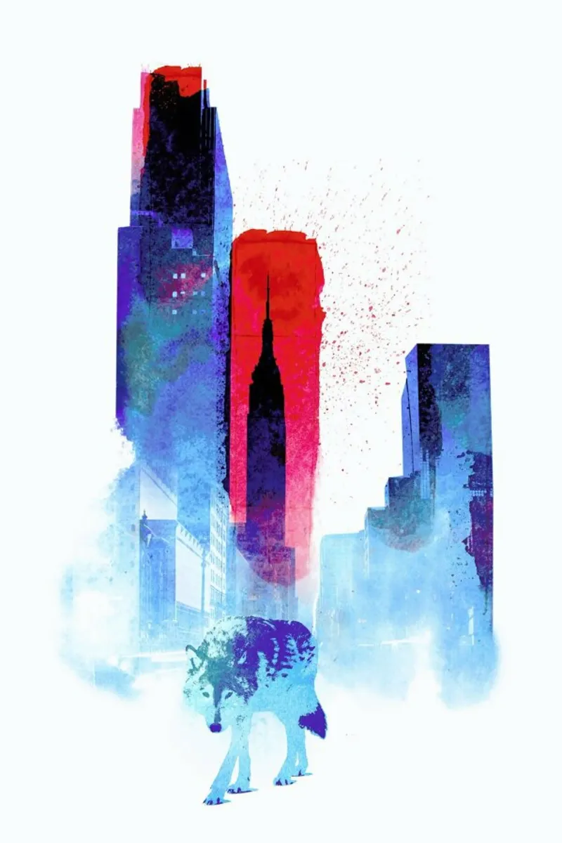 The wolf of the city forex plate by Róbert Farkas