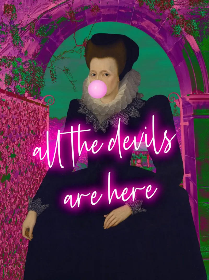 Neon All The Devils Are Here pellicola backlit da GraceDigitalArtCo