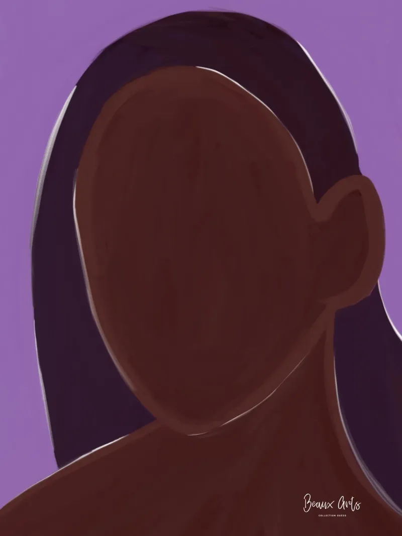 Afro Binta canvas by Mathudace Créas