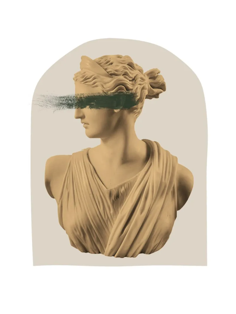 Artemis Arch - Goddess Yellow and Green pellicola backlit da GraceDigitalArtCo