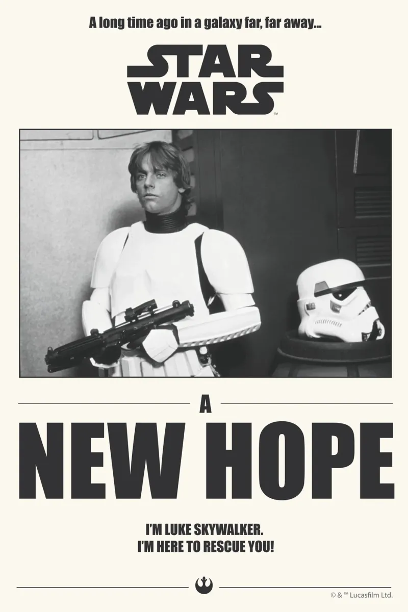 New Hope carta hahnemühle da Star Wars