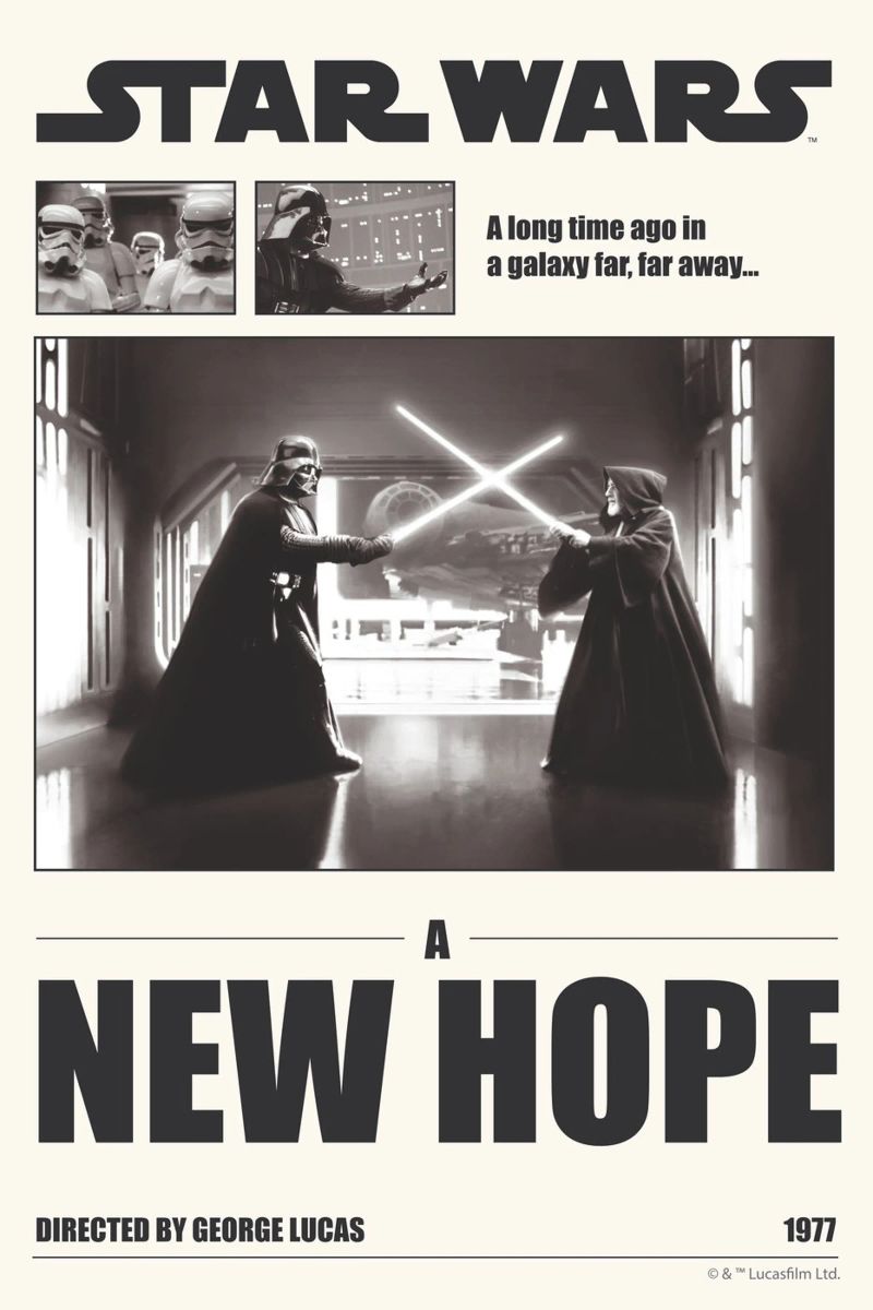 A long time ago... poster by Star Wars