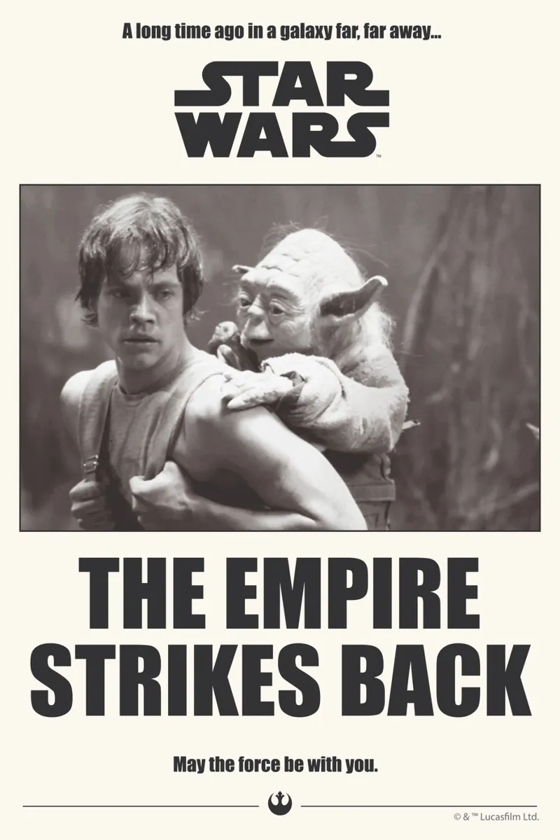 The Empire strikes back carta hahnemühle da Star Wars