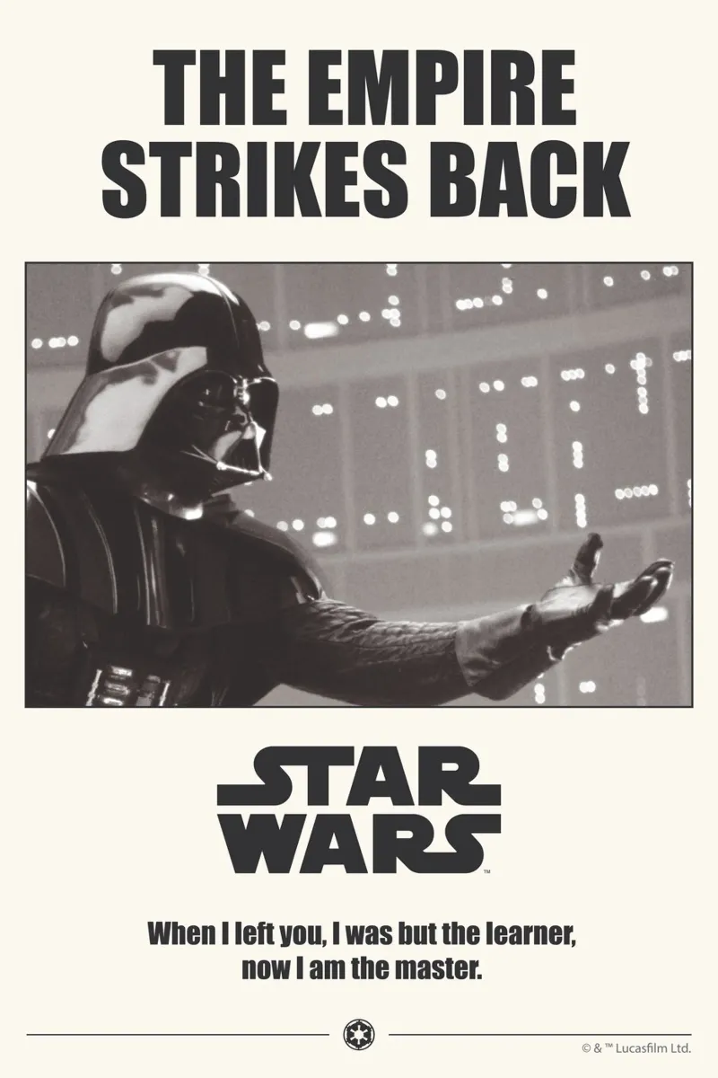 The empire strikes back II alluminio dibond da Star Wars