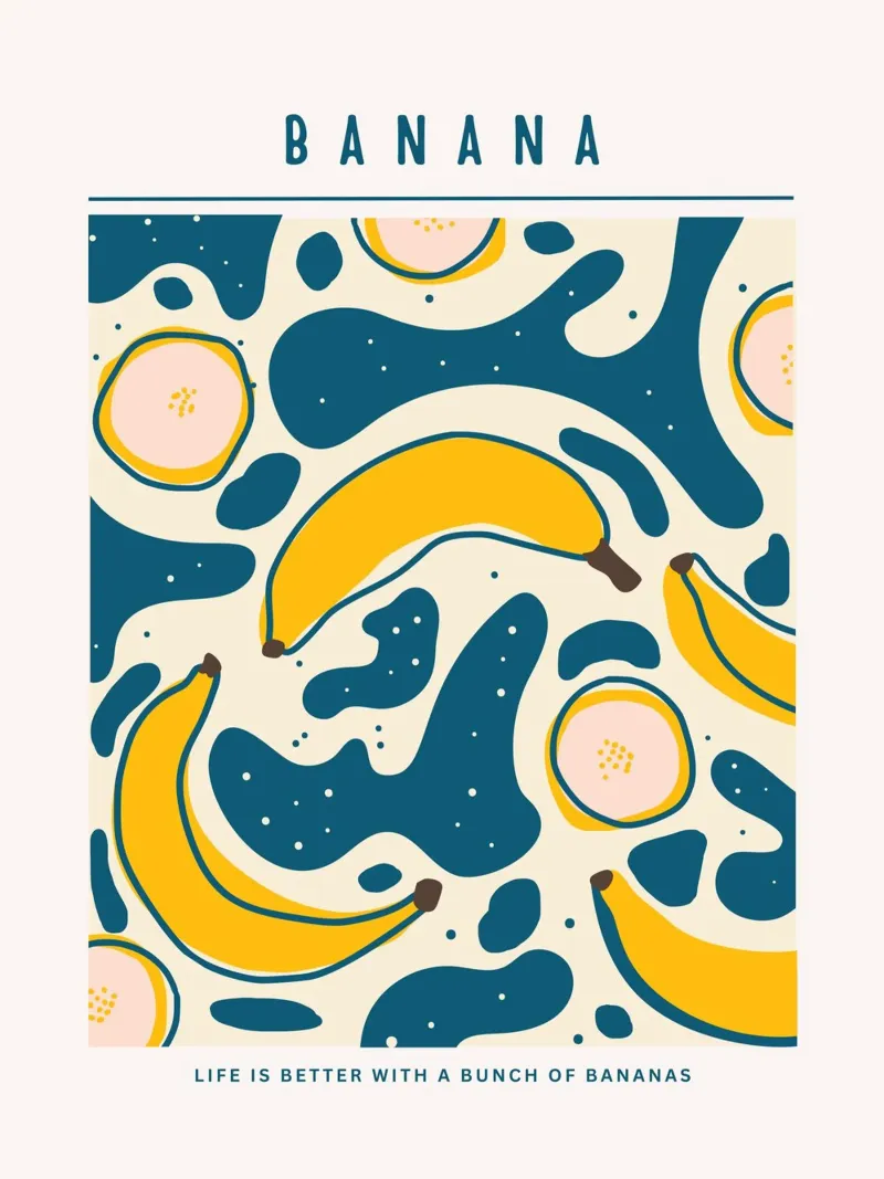 Banana Pop Art Design pellicola backlit da Whole©