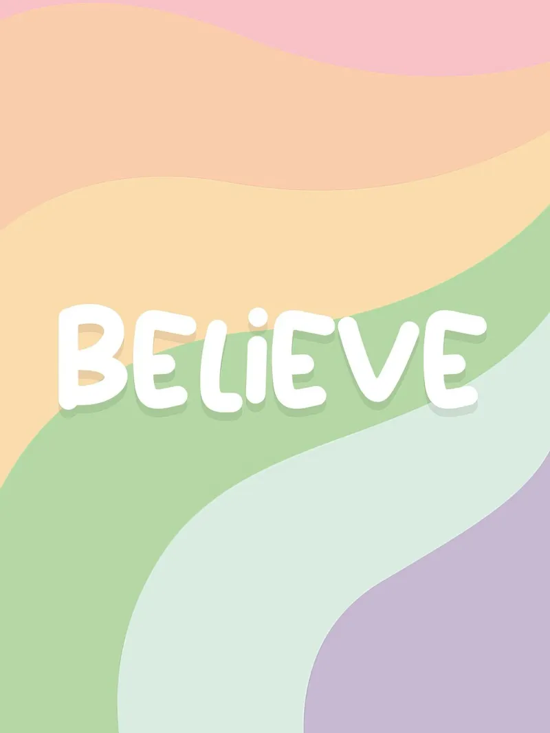 Pastell Believe Motiv pellicola backlit da Whole©