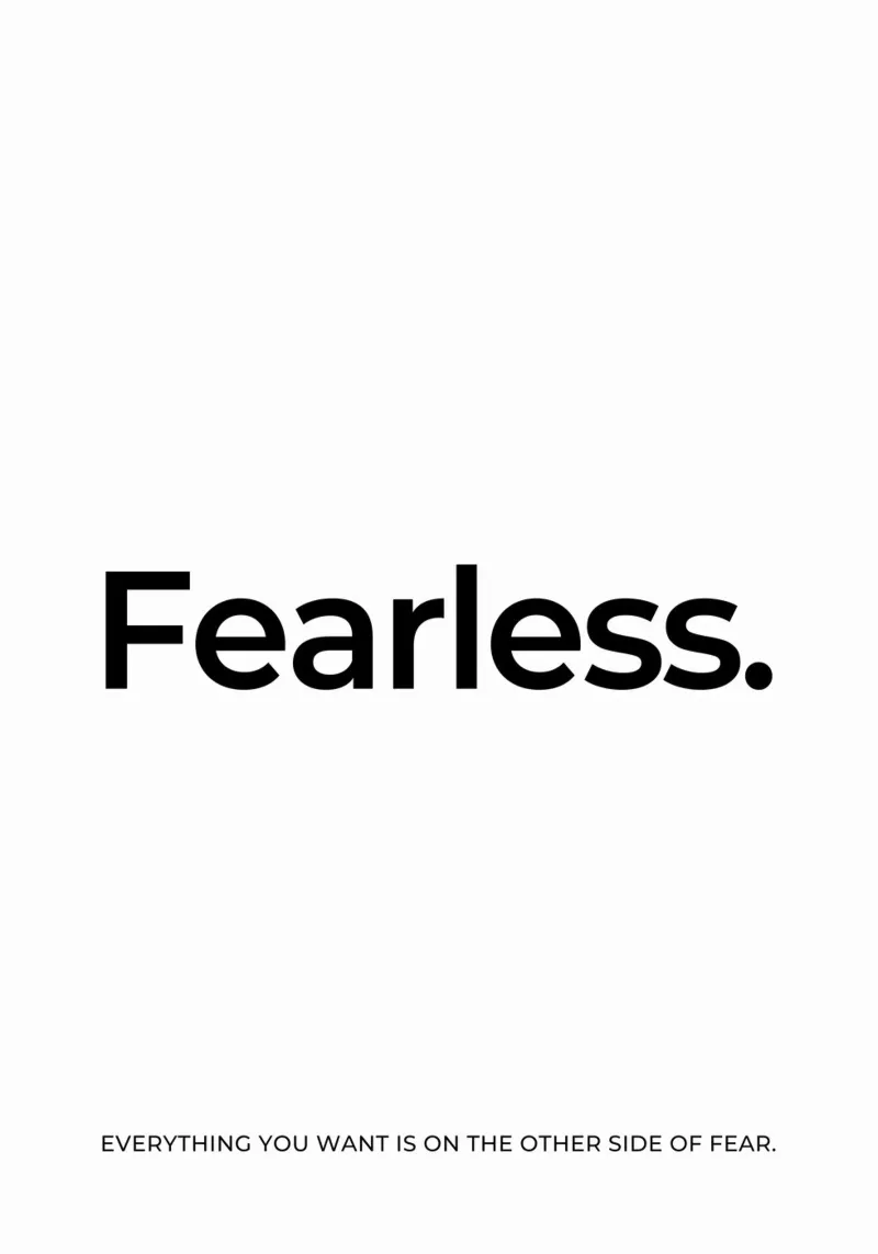 Cita de Fearless metacrilato de Paigaam Studio
