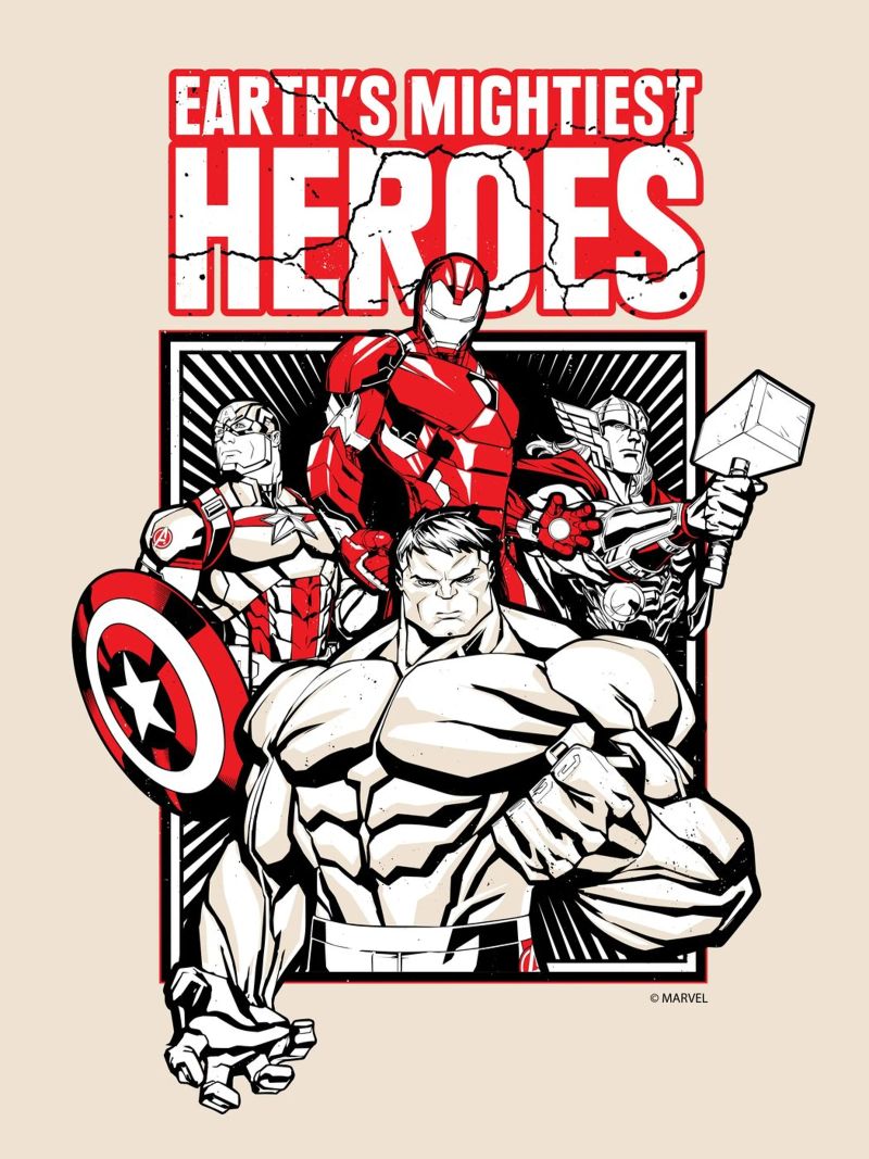 EARTH´S MIGHTIEST HEROES Poster von MARVEL Designs by JUNIQE