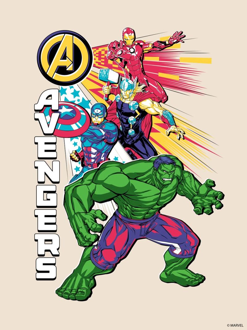 Avengers Power Poster von MARVEL Designs by JUNIQE