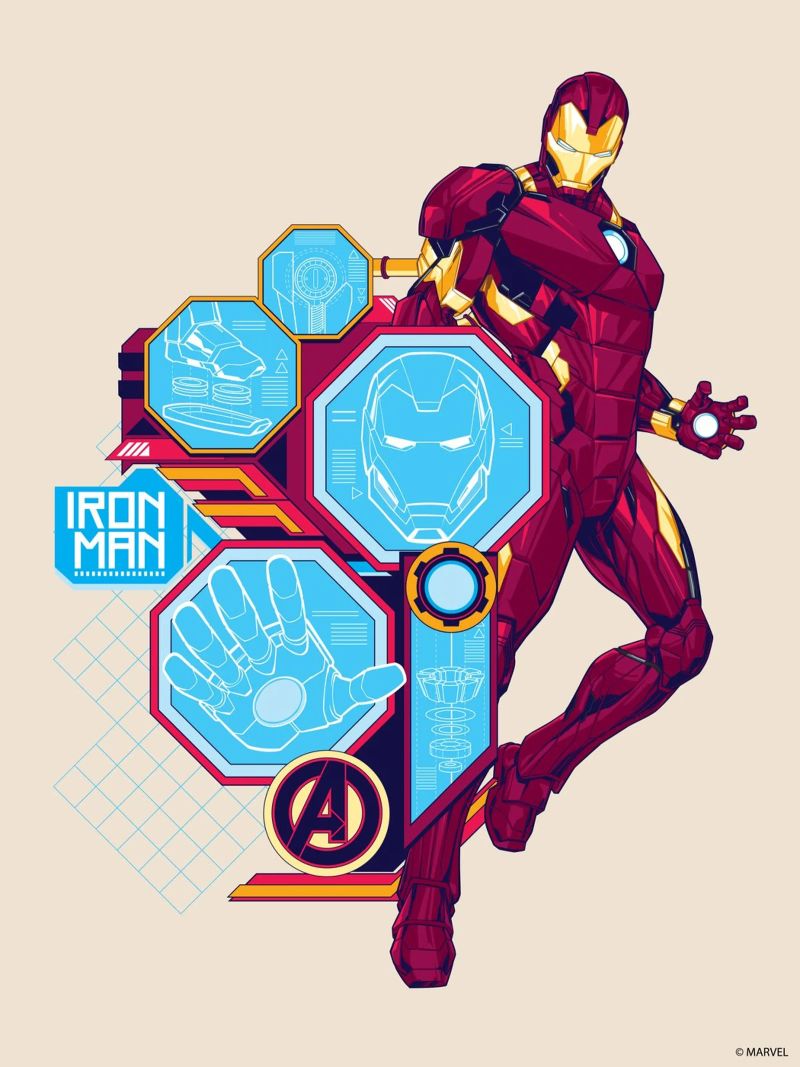Iron Man poster by MARVEL Designs by JUNIQE