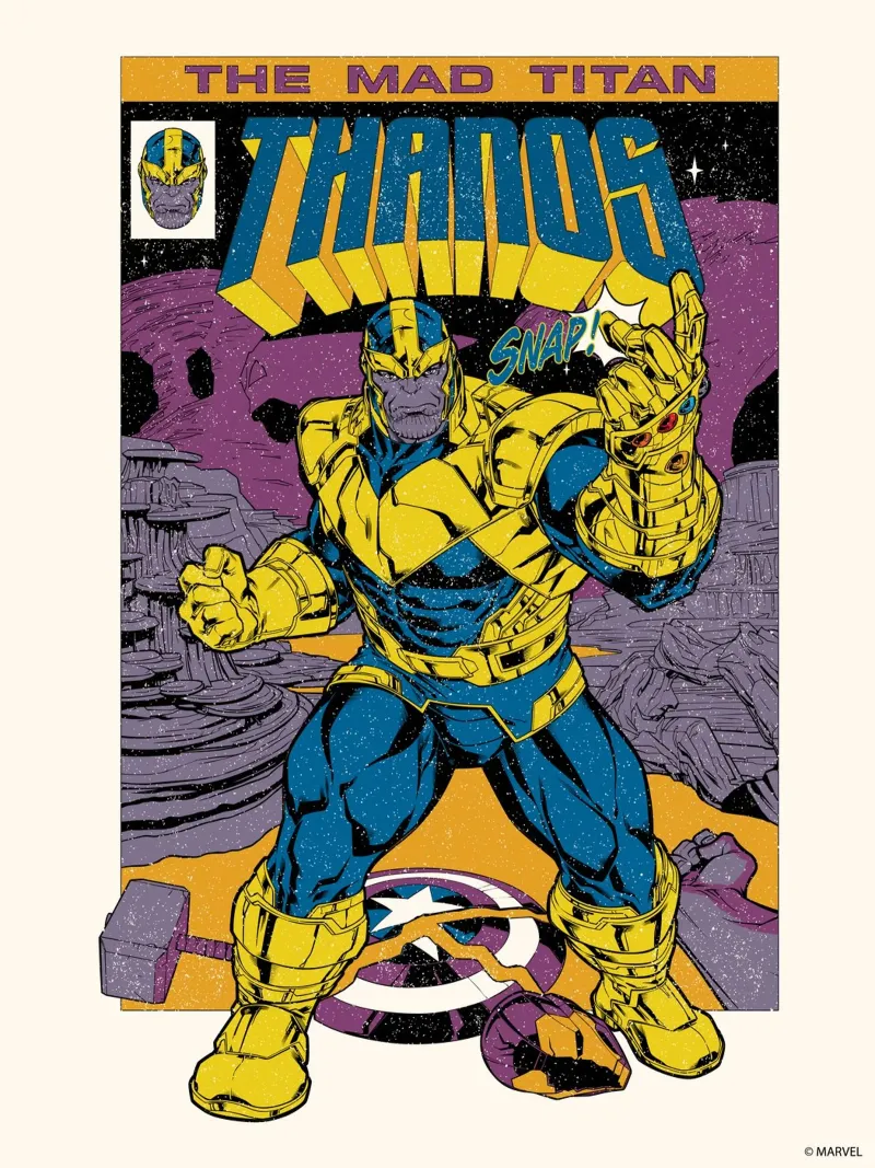 Thanos plexiglass da MARVEL Designs by JUNIQE